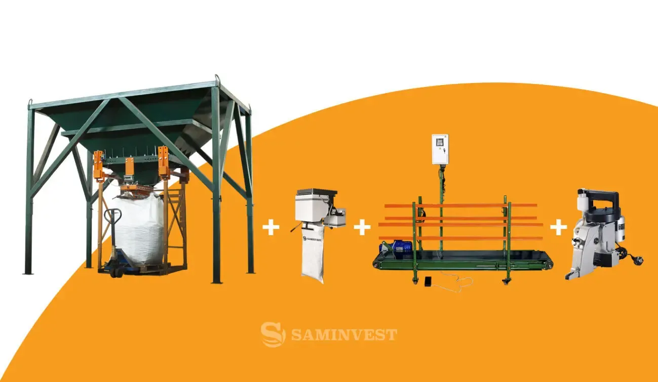 Линия фасовки в мешки и биг-беги (фасовочное оборудование) 2