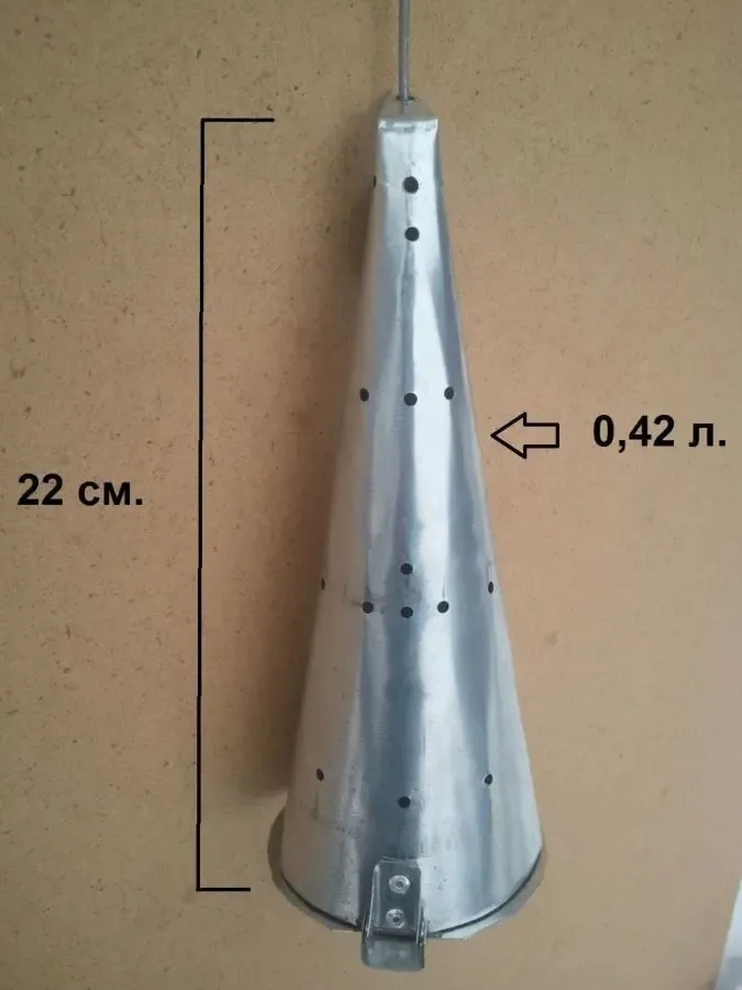 Кормушка-самосвал, сама велика годівниця для зимової риболовлі 0,42 л.