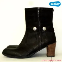 Wolky Нидерланды р. 41 нубуковые ботильоны кожаные полусапожки сапоги