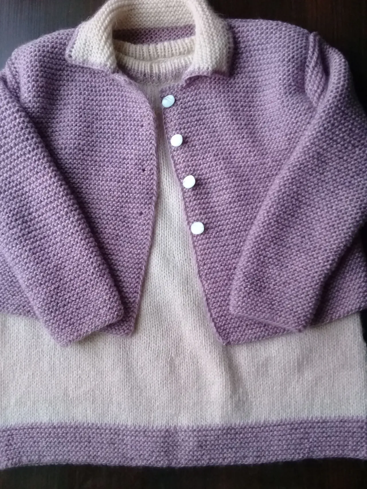 теплый сарафан и кофта р.104-110