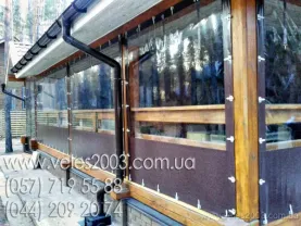 Прозрачные стенки для беседок из ПВХ ткани.