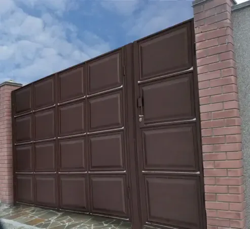 Ворота филенчатые распашные, откатные, раздвижные. Броневик Днепропетр 10