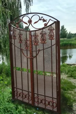 Ворота решетчатые откатные, раздвижные, распашные. 