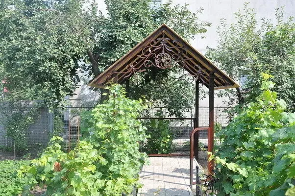 Навес мягкая кровля, проф настил. 