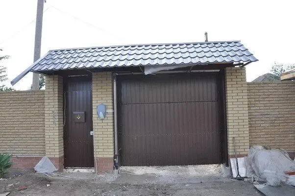 Навес мягкая кровля, проф настил. 