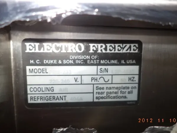 Фризер мягкого мороженого, б/у. 5