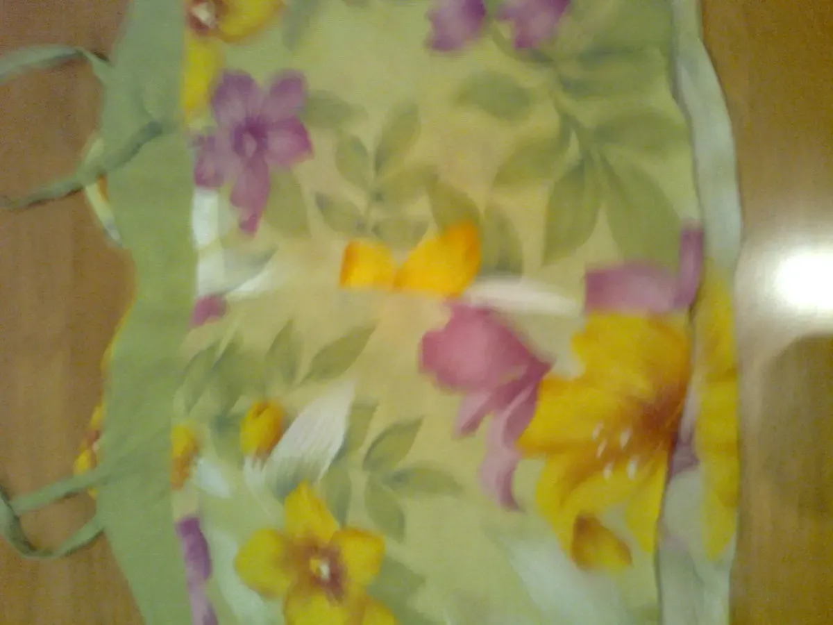 Красивая цветная майка с бантом,100% вискоза, ИТАЛИЯ.бретельки - лен 6