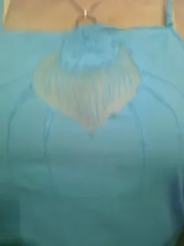 Красивая бирюзовая майка, коттон, индия