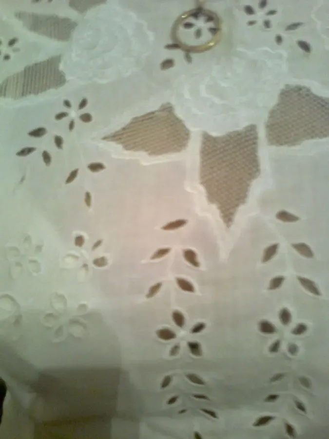 Нарядная кофта с выбивкой,из хлопка,воротник-стойка, ИНДИЯ 7