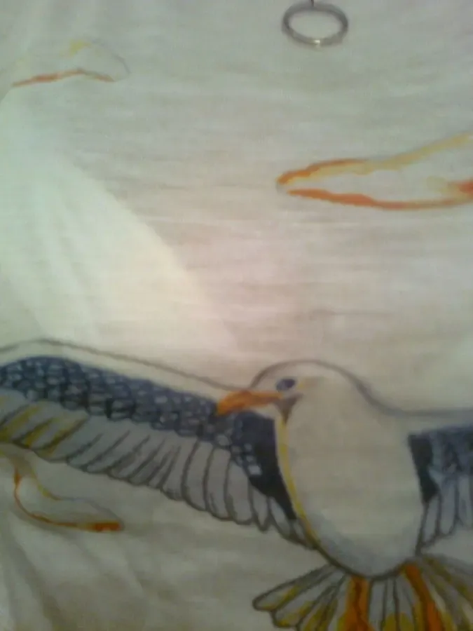 Летняя футболка  с птицами хорошего качества 3