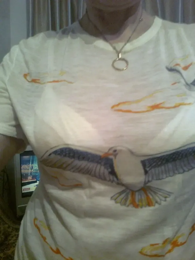 Летняя футболка  с птицами хорошего качества 2
