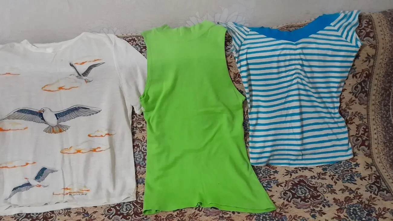 Летняя футболка  с птицами хорошего качества 9
