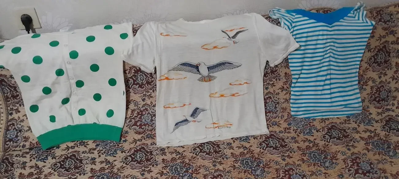 Летняя футболка  с птицами хорошего качества 7