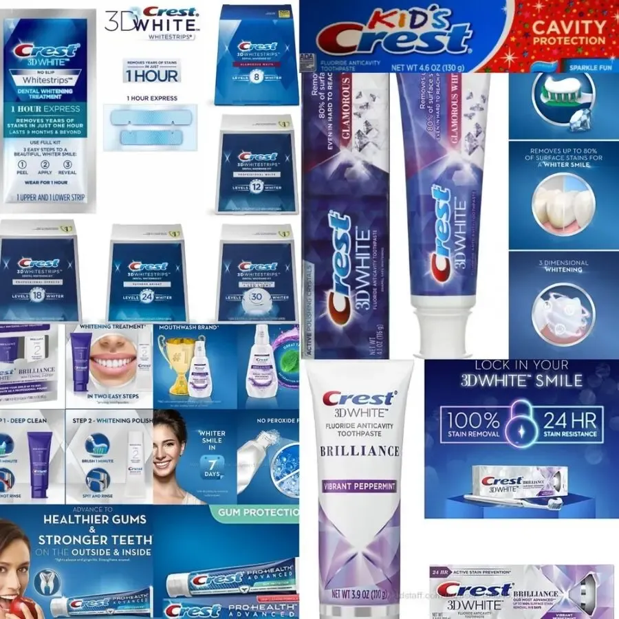 Отбеливающие полоски Crest 3D Whitestrips Glamorous для зубов -USA 5