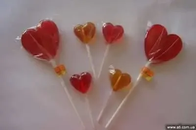 Леденцы фигурные на палочке Сердце
