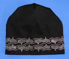 Замечательная шапка с камушками, 52-58 см, новая!