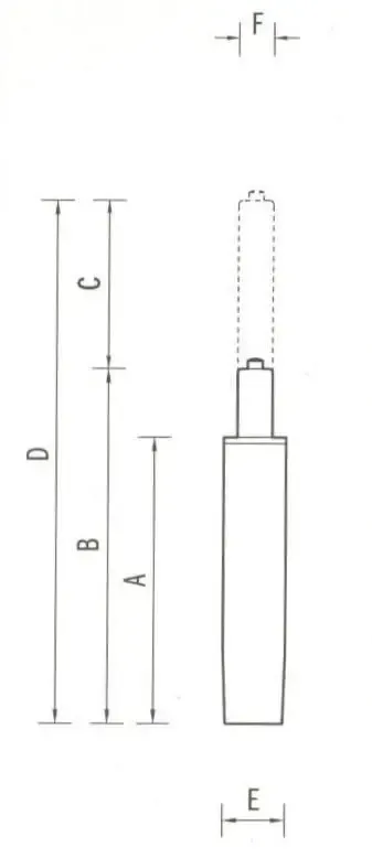 Газлифт ( микролифт ) подъёмник для кресла 2