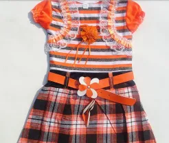 Платье для девочки с поясом - Новое