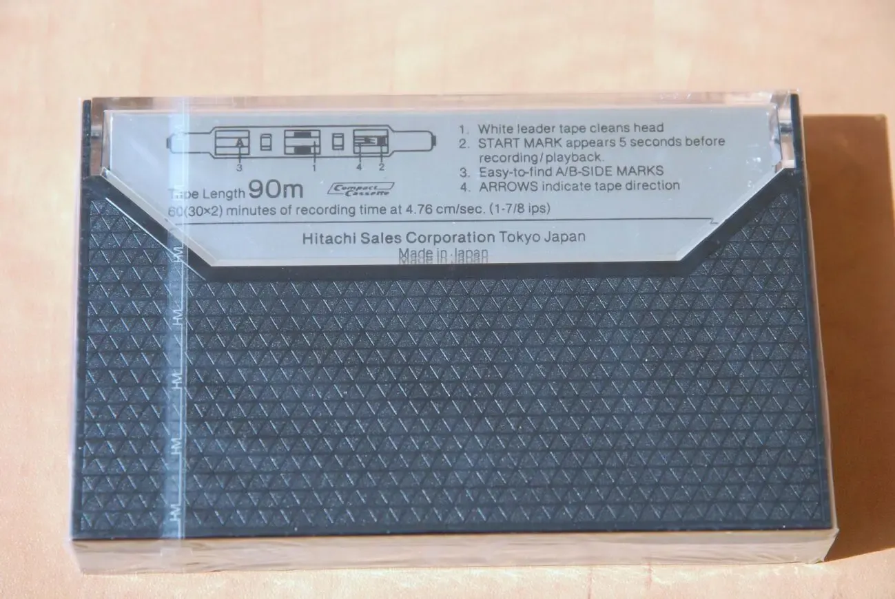 Редкая аудиокассета HITACHI ME-60 Metal =New= 2