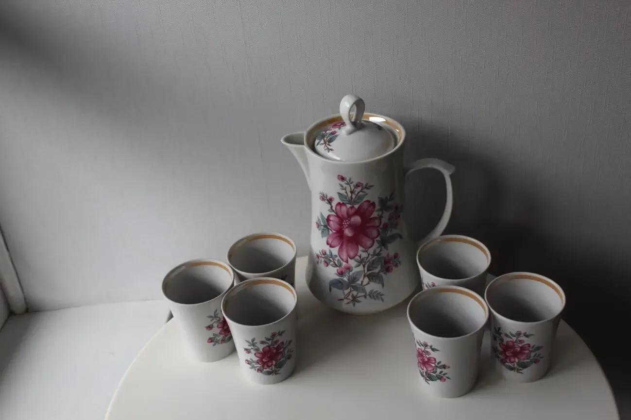 Сервиз, кувшин, стаканы, 6 шт, Киев 2