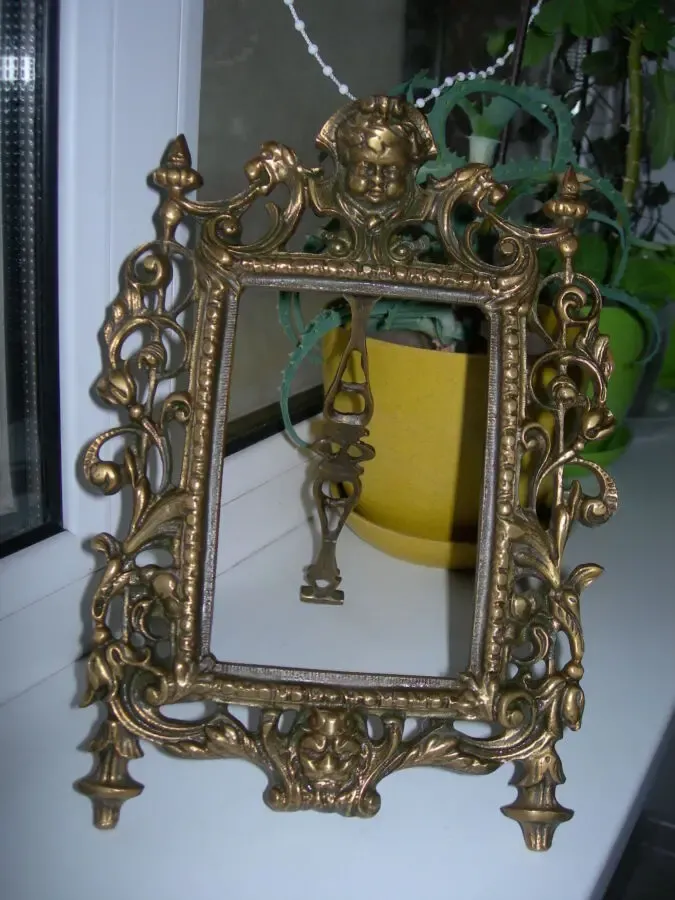 Рама, рамка, Пути, для зеркала, фото, бронза, Франция 4