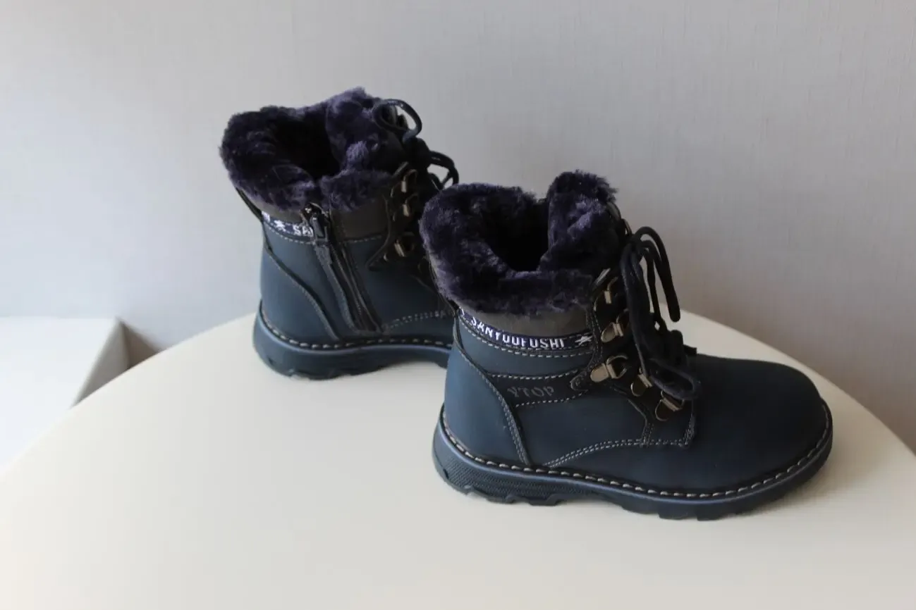 Сапоги, ботинки, мех, зима, р 28, новые 2