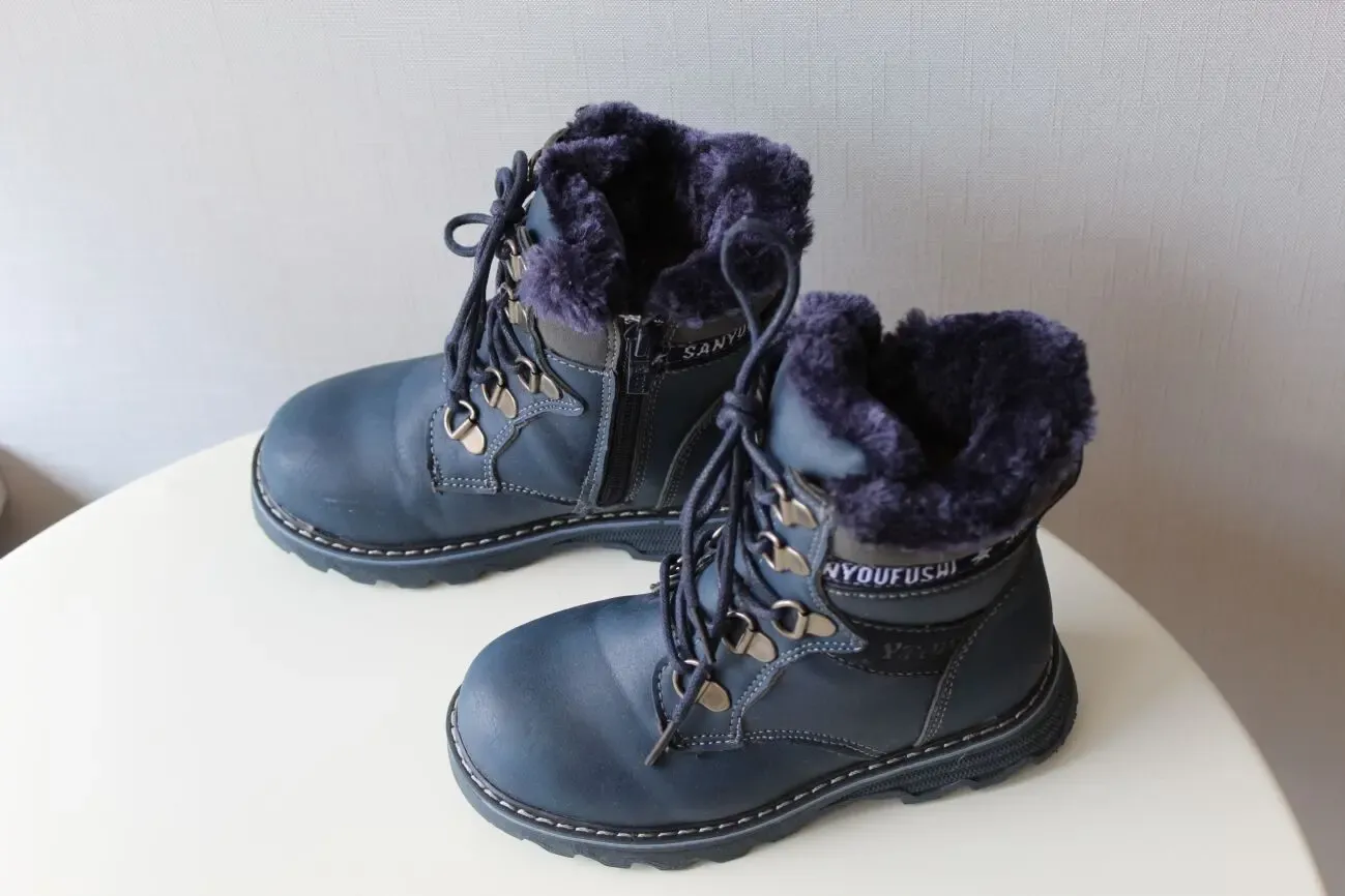 Сапоги, ботинки, мех, зима, р 28, новые 4