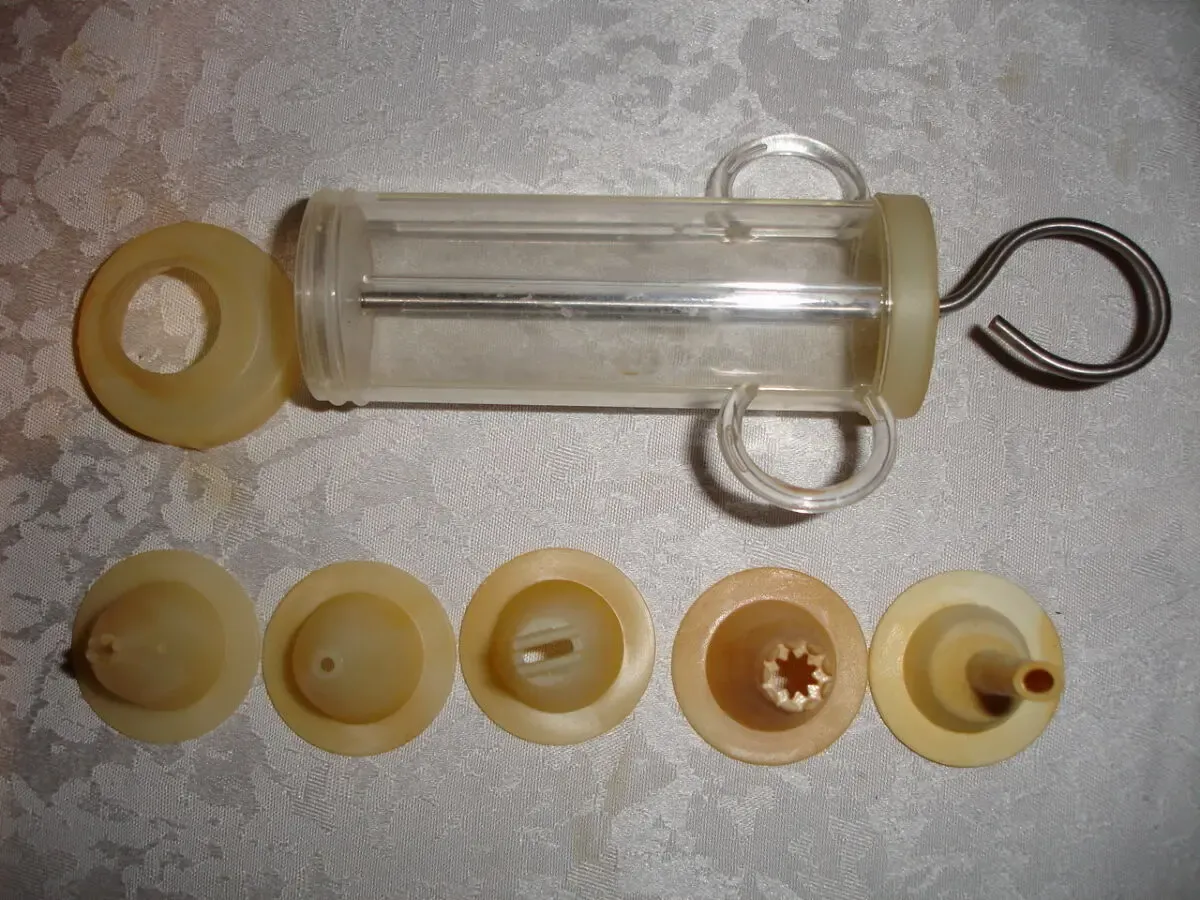 Шприц кондитерський ШК-1, НОВИЙ, 1985 р.в., 5 насадок. Раритет срср. 3