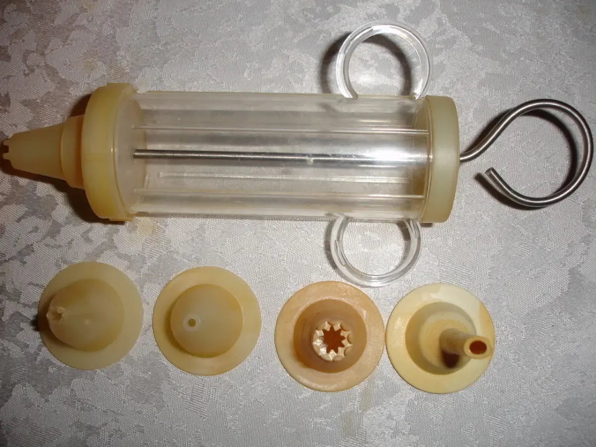 Шприц кондитерський ШК-1, НОВИЙ, 1985 р.в., 5 насадок. Раритет срср. 2