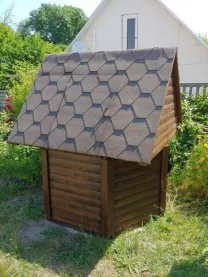 Домик для колодца. Декоративный колодец. Колодец из дерева.