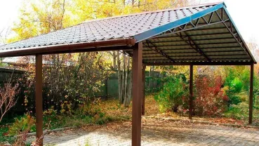 Навесы из металлопрофиля - доступно и надежно