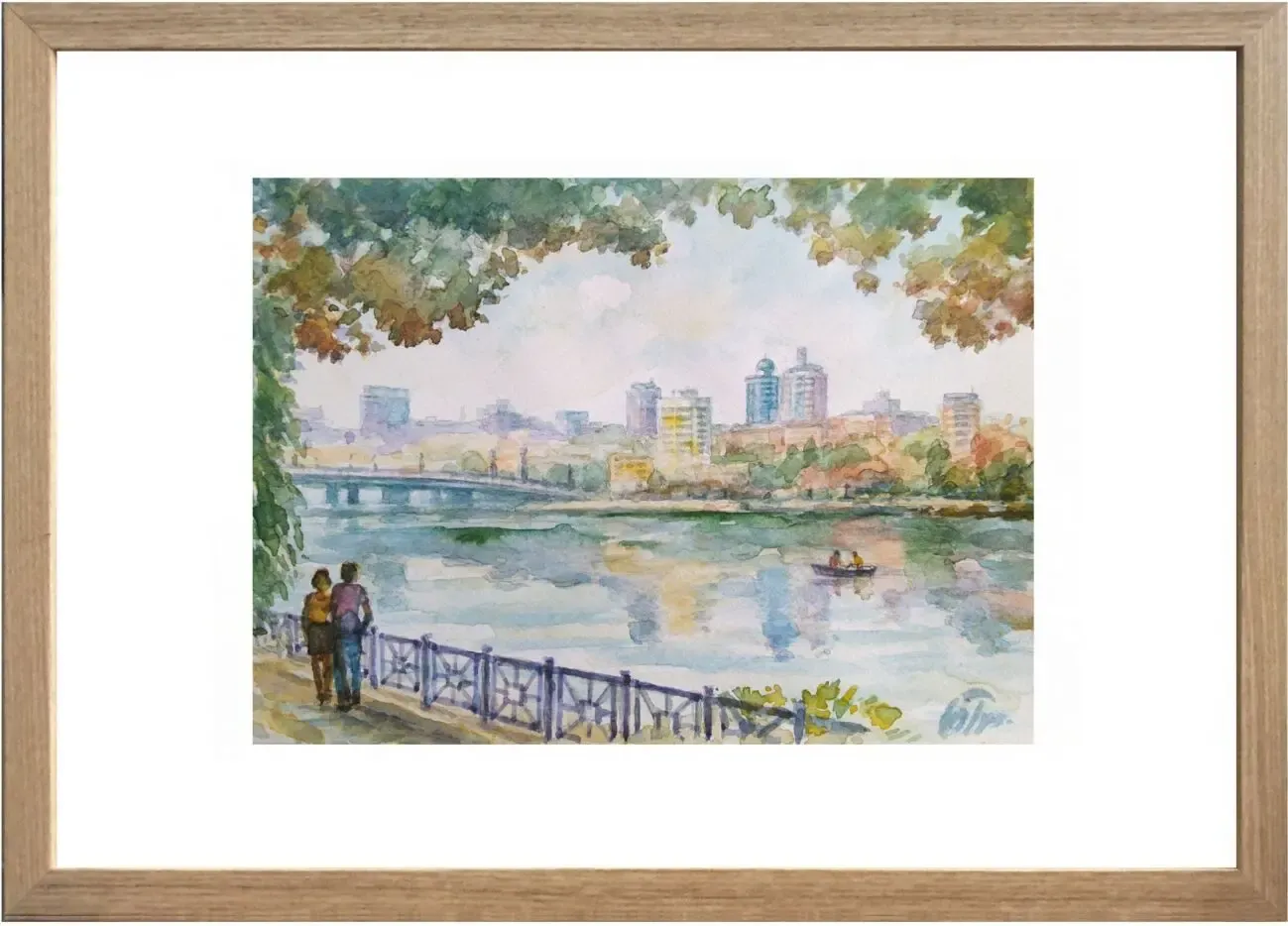 Картины в технике батик (роспись на шелке) и акварель 10