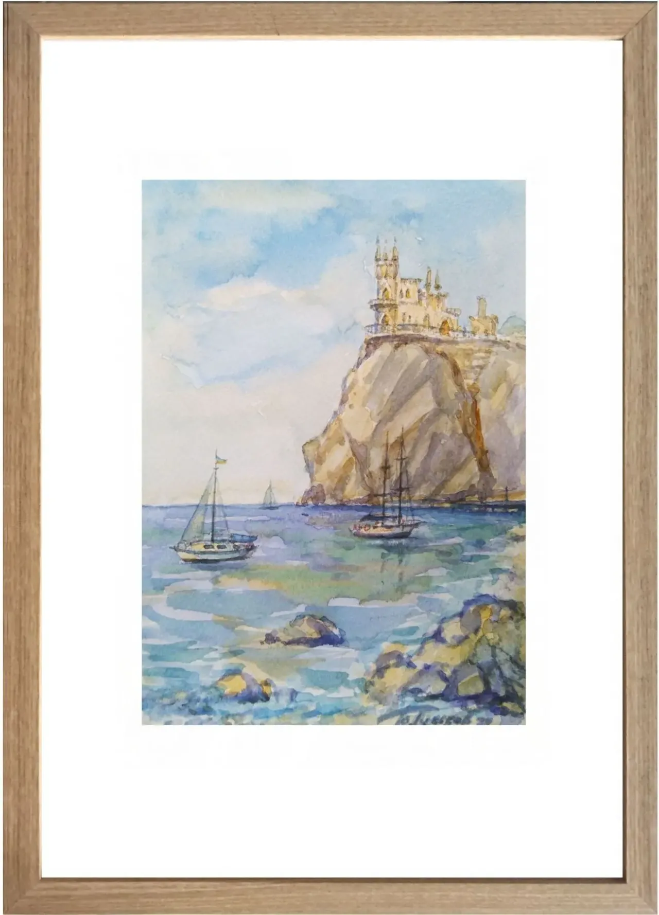 Картины в технике батик (роспись на шелке) и акварель 8