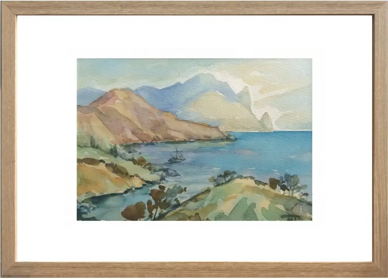 Картины в технике батик (роспись на шелке) и акварель 3