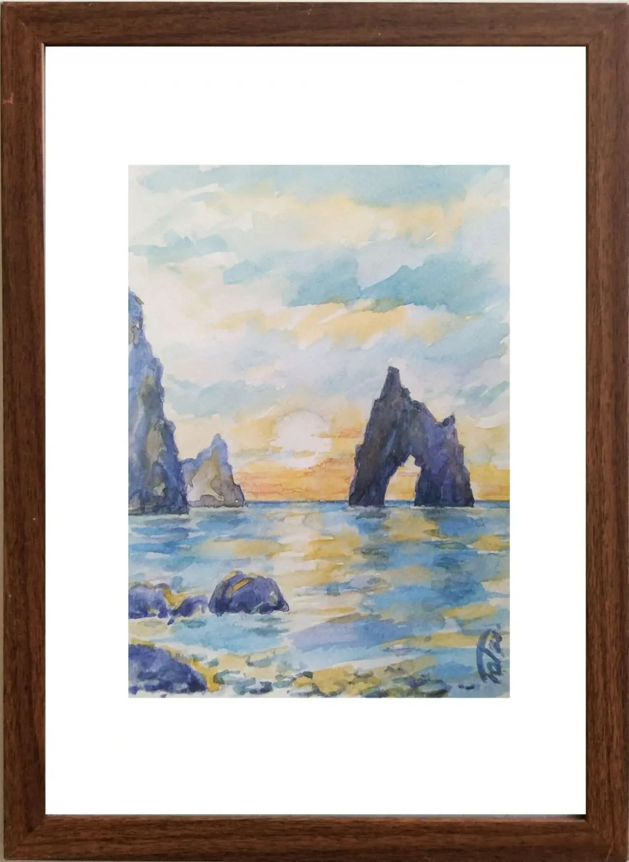 Картины в технике батик (роспись на шелке) и акварель 6