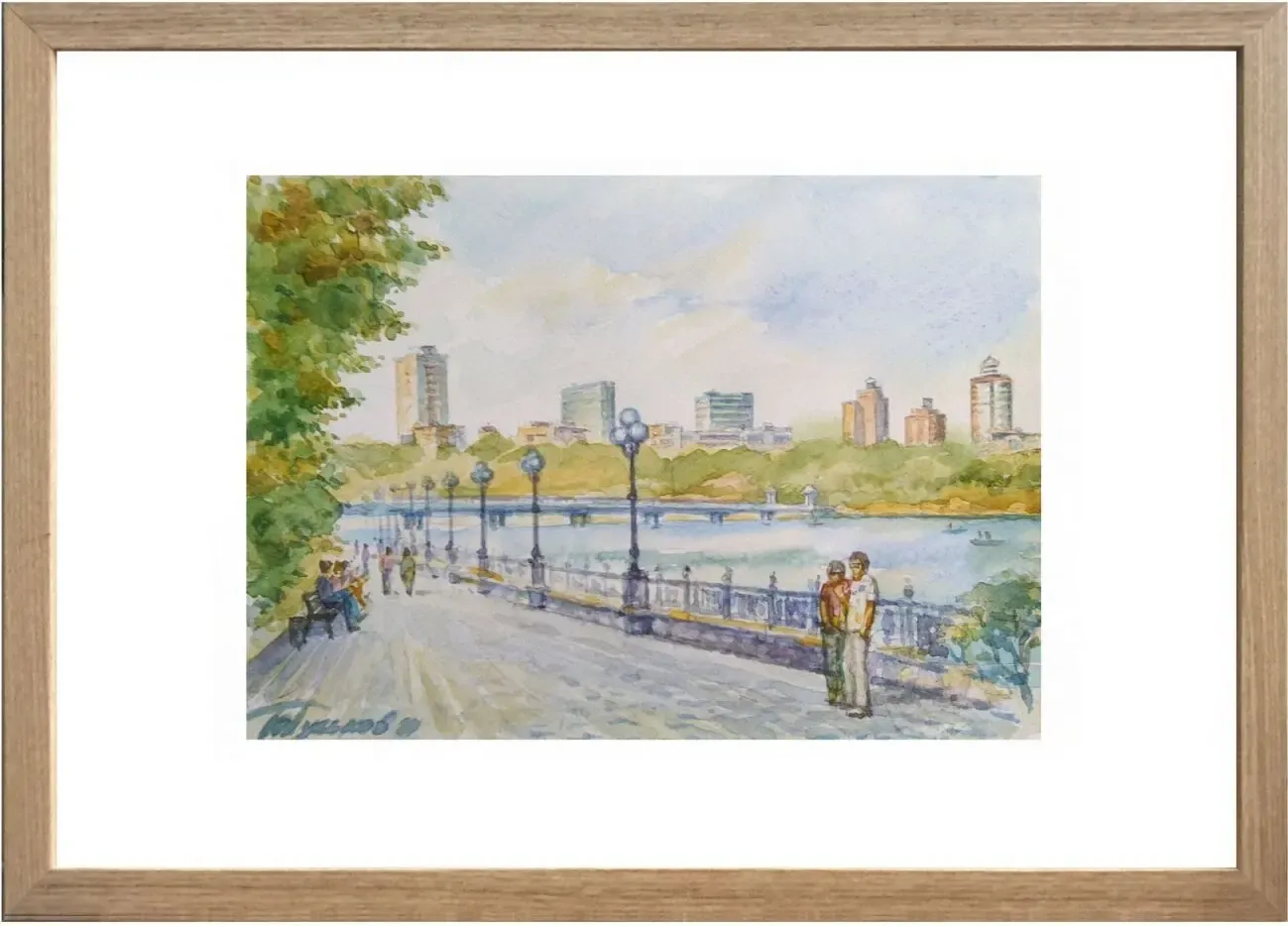 Картины в технике батик (роспись на шелке) и акварель 9