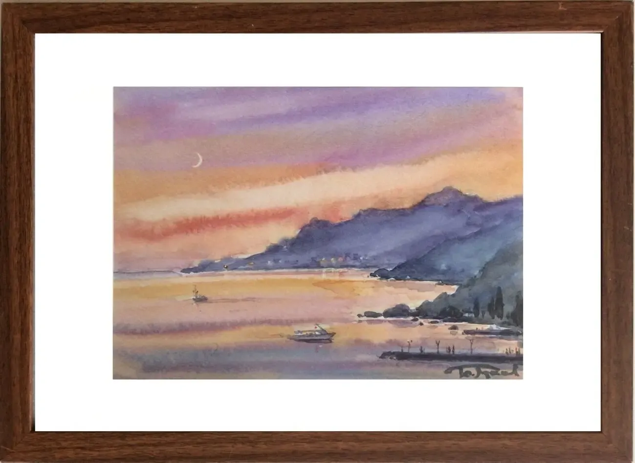 Картины в технике батик (роспись на шелке) и акварель 4