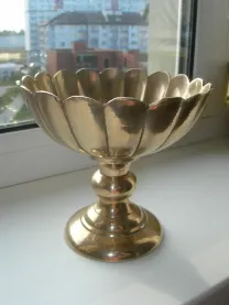 Ваза на ножке, конфетница, бронза, Германия