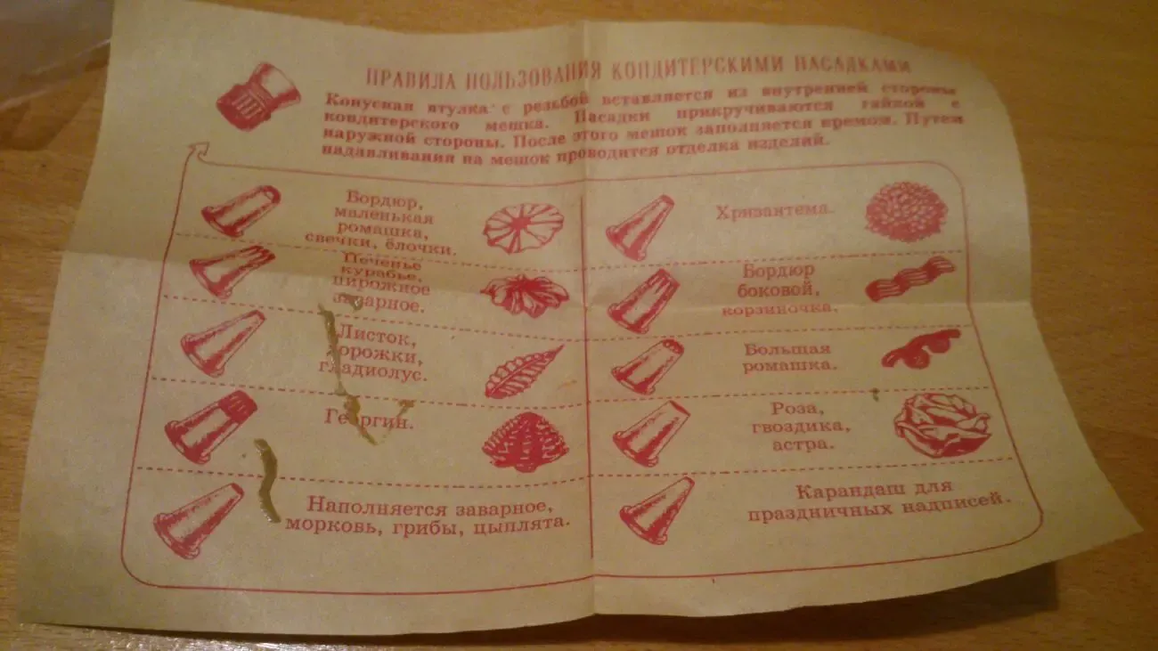 Набор кондитерских насадок 10 шт ссср 2