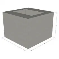 Стакан заборный О-1