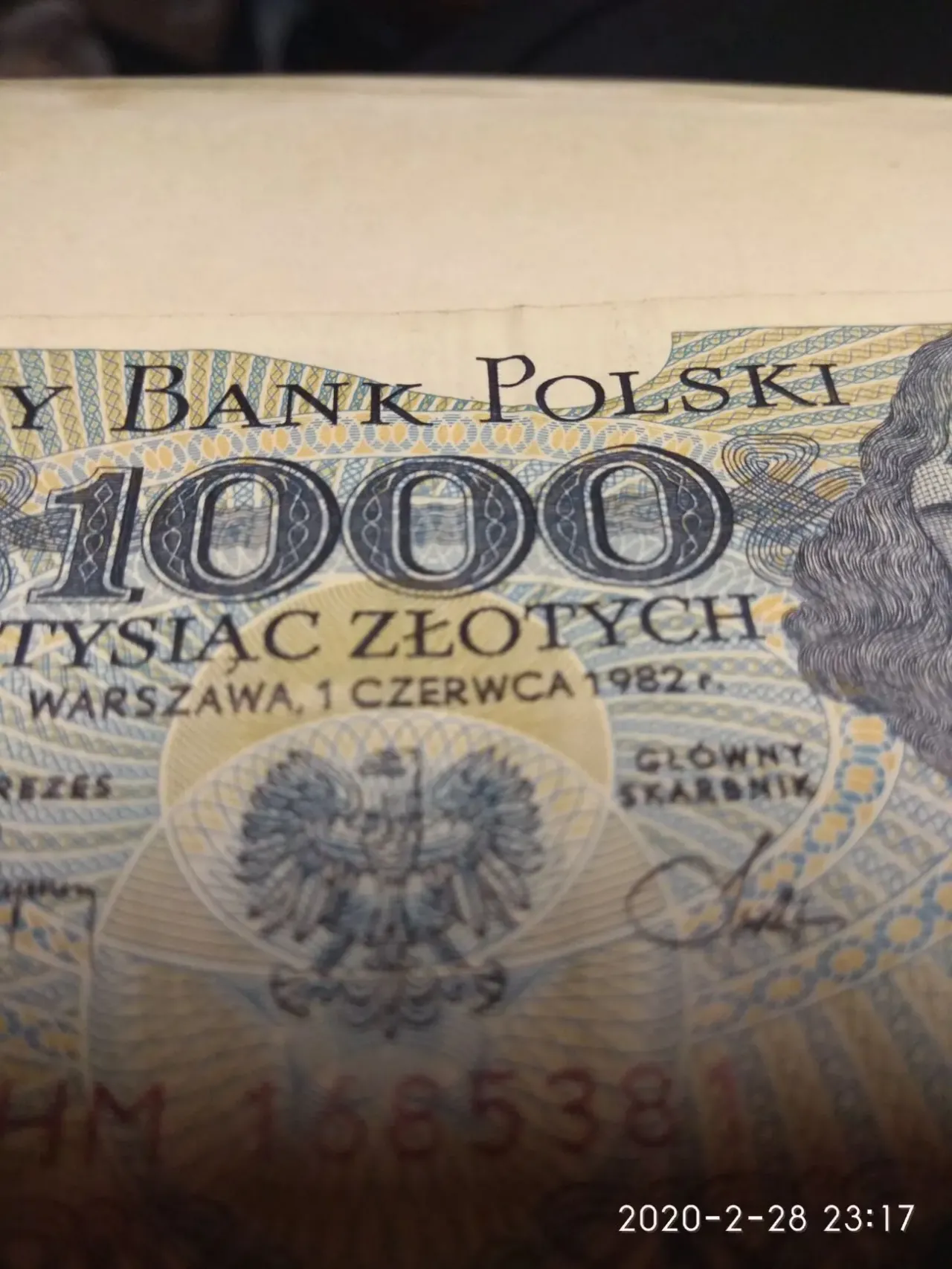 Бонистика. 1000 Злотых 1982 года. 4