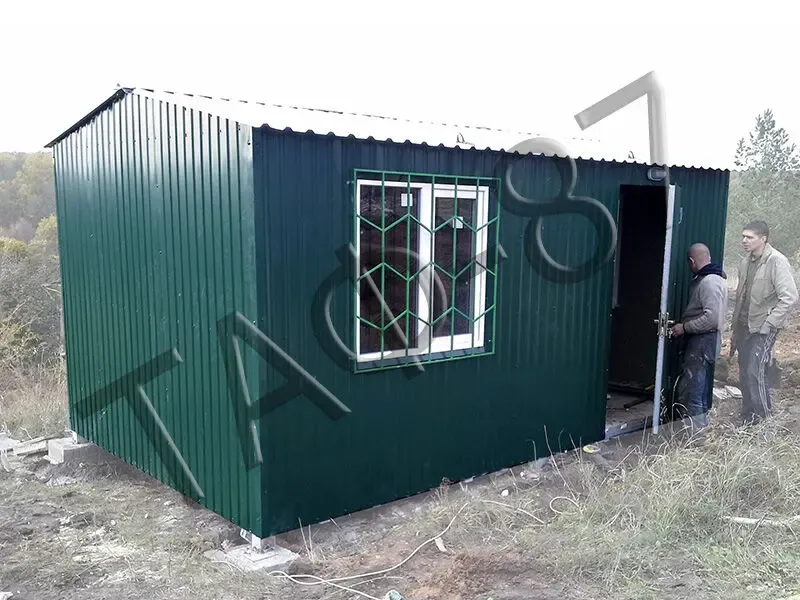 Бытовка строительная 6х2,6х2,3 м, дачный домик, садовый домик 3