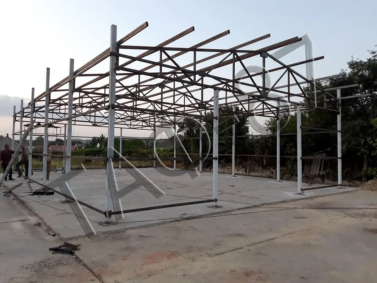 Изготовление прямостенных ангаров 9