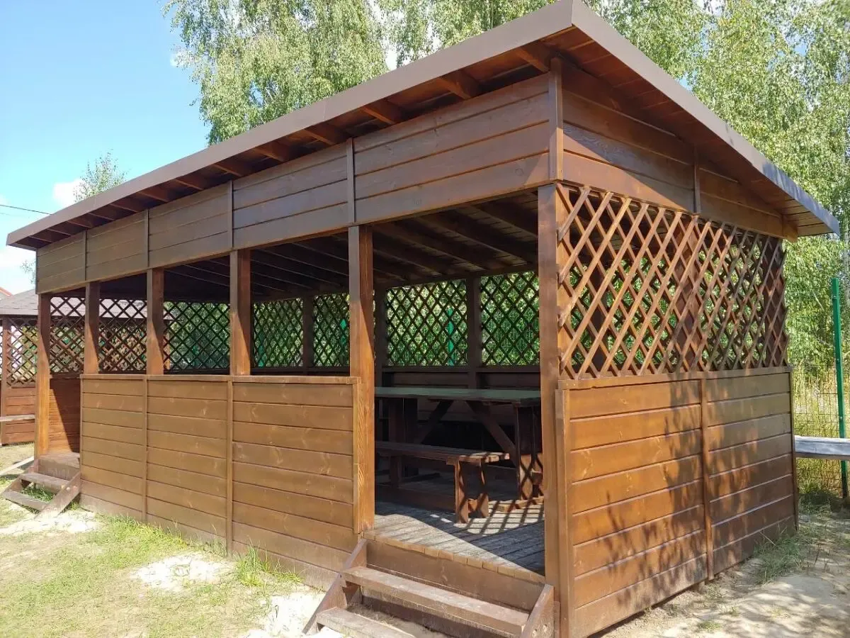 Деревянная беседка. Альтанка 2