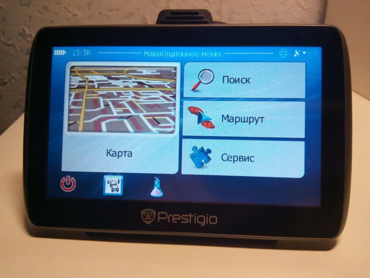 Prestigio Geovision 5000 навигатор с таксометром и новыми картами 6