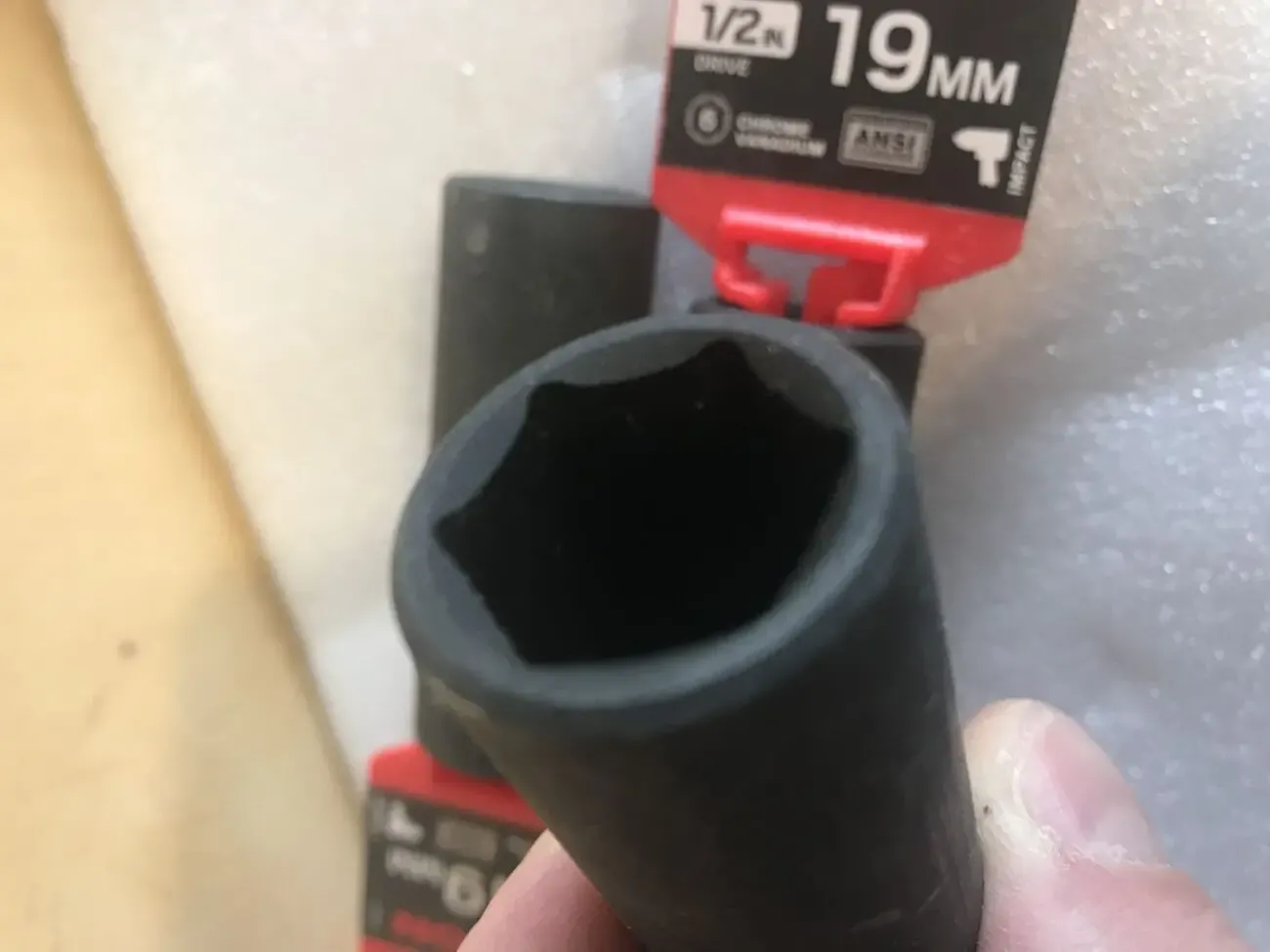 Торцевая удлиненная ударная головка 19мм. 3