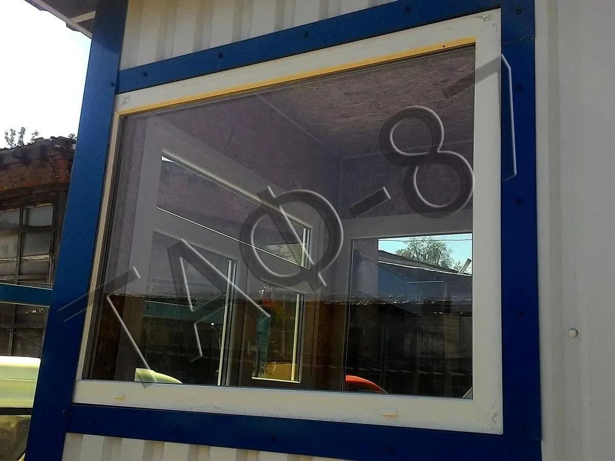 Пост охраны из профлиста, вагончик для охраны, бытовка для охраны 6