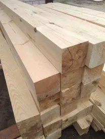 Брус строганный сухой шлифованный калиброванный 100*100 мм. Сосна