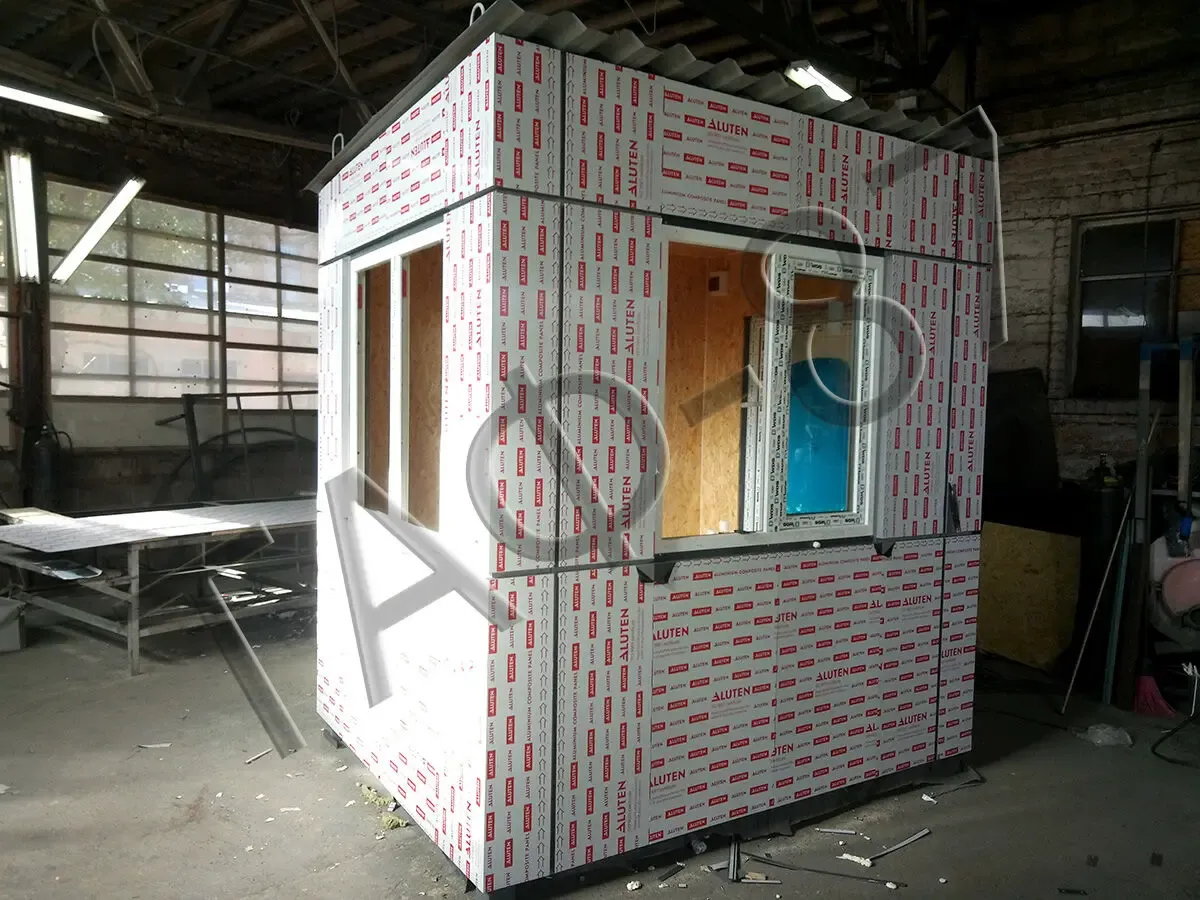 Пост охраны из композита, вагончик для охраны, бытовка для охраны 4