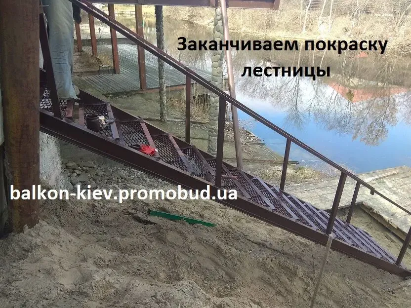 Лестница металлическая, изготовление и монтаж 10